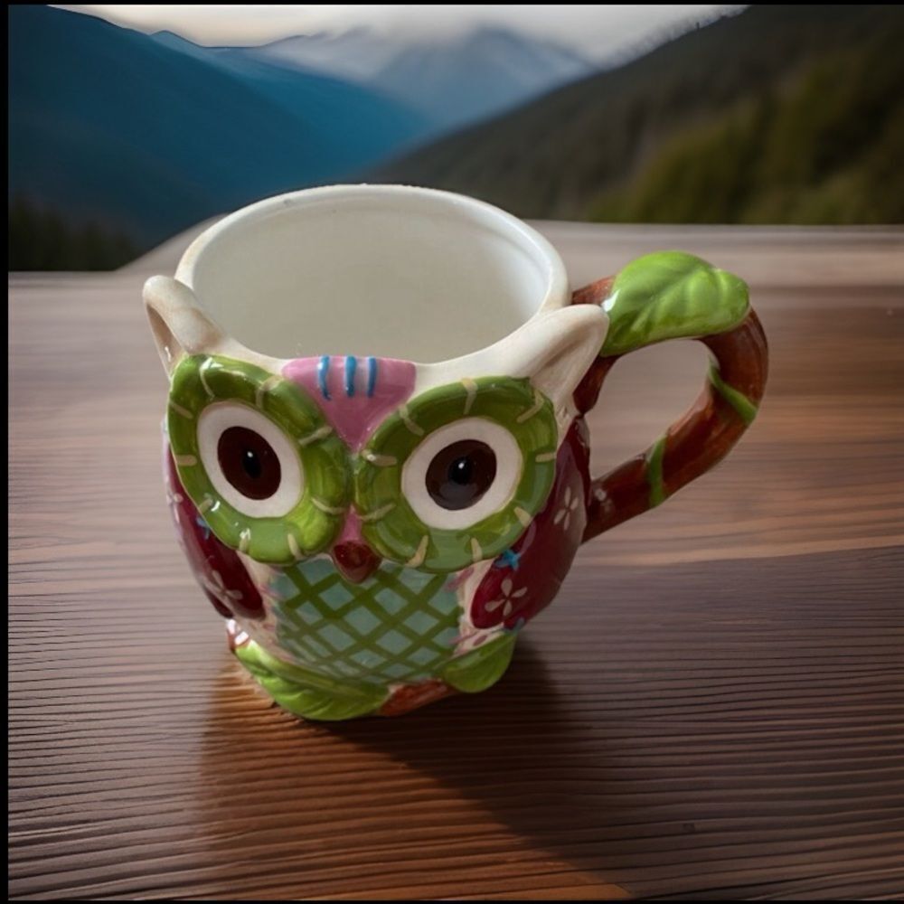 Pier1 Imports Olli The Owl Ceramic Coffee Mug